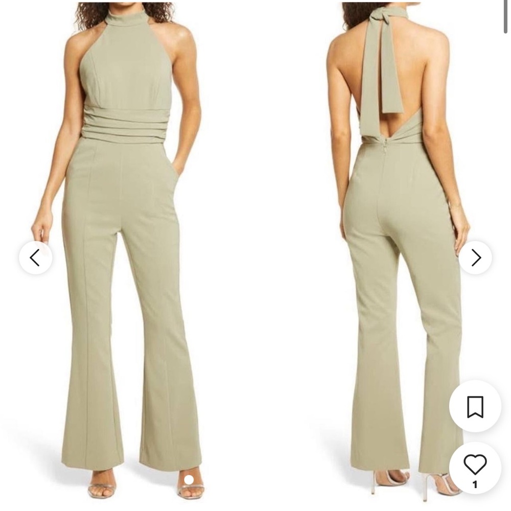 Brand new sage green jumpsuit